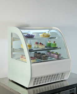 ตู้เย็นขนาดเล็กสำหรับโชว์เค้กขนมอบที่ทำจากแก้วทรงโค้งของ Sm2 - Product Image 6