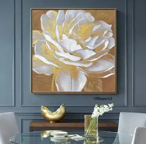 Peintures décoratives personnalisées peintes à la main, peintures à l'huile, peintures chinoises de <span class=keywords><strong>fleurs</strong></span> pour la décoration de la maison - Product Image 1