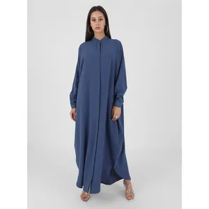 Islamische Kleidung Neuankömmling Ramadan Muslimische Roben Gebet Apaya mit Hijab Nida Gilbab Frauen Hersteller von Kleidung mit Rundhals ausschnitt