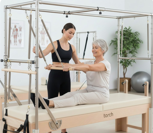 เครื่องพิลาทิส 3-in-1 รุ่น Reformer Cadillac Tower ทำจากไม้บีชยุโรป พร้อมเตียง 15 สปริงเกาหลี อุปกรณ์สตูดิโอระดับพรีเมียม รับประกัน 3 ปี - Product Image 6