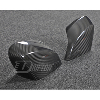 Coques de rétroviseurs latéraux en fibre de carbone sèche style Drifton Fins à ajouter pour Chevrolet Corvette C8 Stingray Z51 & E-Ray & Z06 Z07 2020-2026