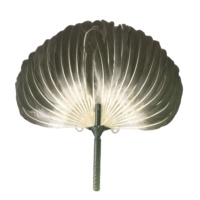 Éventails à main en bambou et plumes personnalisés avec technique de couture pour l'artisanat et les cadeaux faits main