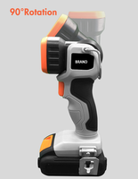 Linterna de Mano Inalámbrica Portátil de 20V con Batería de Litio de Alta Potencia, LED de 1W y 110LM, Lámpara de Trabajo de Emergencia