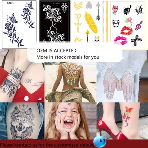 Personalizado bajo MOQ Red Kiss Lip Print Papel temporal Ecológico Resistente al agua Pegatinas de <span class=keywords><strong>tatuaje</strong></span> para la cara Cuerpo Accesorios de disfraces - Product Image 5