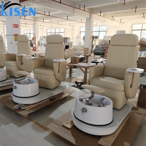 Ensemble table et chaise de manucure sur mesure KISEN Factory avec un nouveau design luxueux, chaises de pédicure OEM/ODM, chaise de pédicure Moon Foot Massage. - Product Image 4