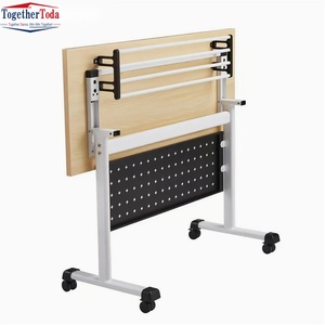 Escritorio Plegable y Móvil con Ruedas para Estudiantes, Ajustable para Salas de Clase, Capacitación, Reuniones, Conferencias, Estudio y Oficina - Product Image 3