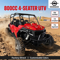 Buggy tout-terrain haute performance EPA L7E T1B certifié 2026, nouveau modèle 800cc, 4 places, 4x4, essence, sport SSV SxS, rouge course, Side-by-Side