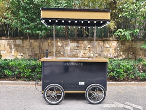 Carrito de Comida Ambulante Etodevice para Hamburguesas y Café, Carrito Comercial para Venta de Flores y Café - Product Image 4