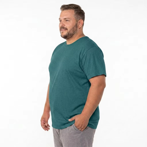 T-shirt casual da uomo <span class=keywords><strong>JX</strong></span>, tinta unita, vestibilità regolare, 5XL, magliette lunghe neutre all'ingrosso - Product Image 2