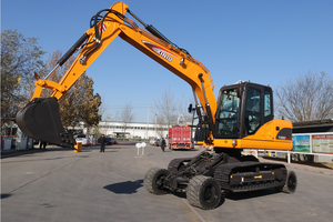 Macchine edili X120 12 ton ruota cingolato escavatore X120 12ton escavatore ruota per la vendita - Product Image 4