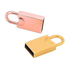 Nouvelle clé USB miniature en métal de luxe en forme de cadenas, interface USB 2.0/3.0, logo personnalisé, boîte cadeau, garantie 1 an - Product Image 3