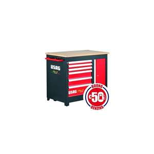 USAG - 05148001BB Etabli BULL-6 tiroirs (vides)-EAN 8010239310827 ROLLING WORKSHOPS ARMOIRES À ROULEAUX - Product Image 1