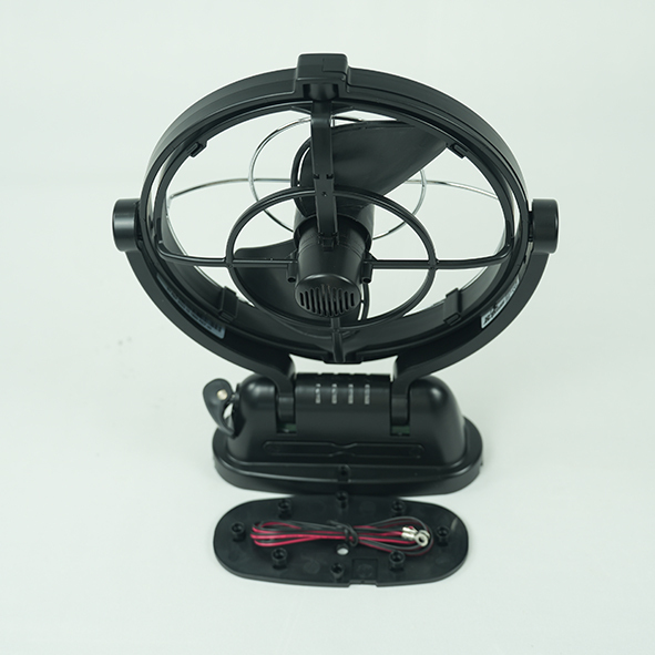 Camping Fishing Boat Black Cooling Fan White RV Fans Rotation in Any Angle 12V 24V Electric Fan