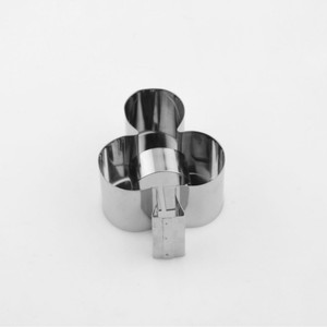 Cercle à mousse en acier inoxydable avec <span class=keywords><strong>poussoir</strong></span>, moule carré pour biscuits, ensemble de moules à découper mini-boulettes de riz rondes QG-450001, sac PP - Product Image 4