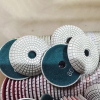 Disque de polissage diamanté LITTLE ANT 100 mm à 3 étapes pour meulage humide fin du granit, du marbre et de la pierre