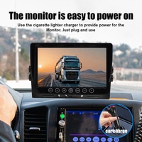 Système de caméra de recul pour véhicule de sécurité, kit de recul pour camion et camping-car, écran de moniteur de voiture 9 pouces, DVR robuste 4 canaux