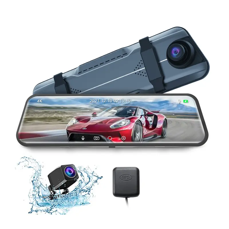 Aoedi 882 Customized 4K Touch Screen WiFi GPS Car Mirror Dual Dash Cam Front and Rear Dashcam DVR Camera