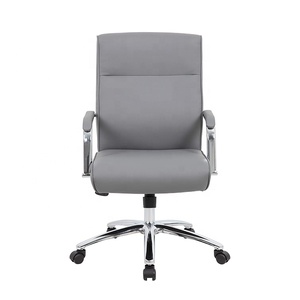Giá rẻ grey Da Thương mại đồ nội thất Ông Chủ văn phòng Ghế điều hành chỗ ngồi Ergonomic khí tốt nhất nâng nhà văn phòng bàn ghế - Product Image 3