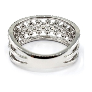 Chine Vente en gros Classique Grace Bridal Design 18k Or blanc VS SI Diamant Éternité Mariage Grande Bague Femmes - Product Image 3