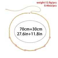 Summer New Boho Women Sexy Belly Body Chain Jewelry Handmade Flower Waist Beads Belly Chain