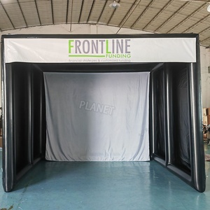 Nhà Máy Giá Xách Tay Golf Đào Tạo Lồng Inflatable Golf Simulator Chiếu Shooting Tent Với Màn Hình - Product Image 4