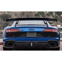 Kit carrosserie pour Audi R8 23, style capot, fibre de carbone sèche, lèvre avant, jupe latérale, diffuseur arrière, lame de vent