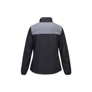 PORTWEST - PW278BZRM PW2 Mujer Softshell (2L) Negro/Zoom Grey - EAN 5036108396221 CHAQUETAS DE TRABAJO CHAQUETAS SOFTSHELL PARA TODAS LAS TEMPORADAS - Product Image 2