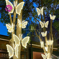 Papillons dynamiques en acrylique, petites ailes de papillon, mobiles, électriques, décoratifs, pour mariage, fête, Noël