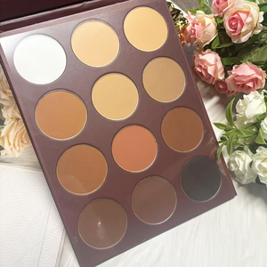 Paleta de Polvos Compactos Mate para Contorno Facial de 12 Colores, Marca Privada - Product Image 5