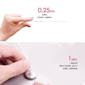 Lampe magnétique 2024, mini lampe de lecture LED, pliable, simple, transparente, portable, USB, mini lampe de lecture LED, pile bouton 5g, 80 0.5 - Product Image 3