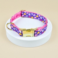 Collier pour chat et chien réglable en nylon, motif de dessin animé, luxe, boucle de sécurité à dégagement rapide, imprimé, élégant, sûr pour les animaux de compagnie
