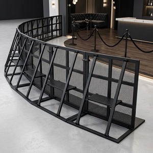 Barrera Plegable de Fácil Montaje <span class=keywords><strong>Mojo</strong></span>, Barricada Ligera de 18 kg, Barrera Apilable para Control de Multitudes, para Seguridad en Festivales de Música - Product Image 4