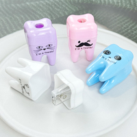 YOUYA DENTAL 20 pièces/sac Taille-crayon mécanique créatif en forme de dent, à trou unique, cadeau pour enfants, papeterie scolaire