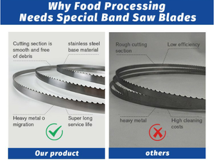 Kemik kasabı bant hızlı kesme balık domuz eti ve et 2950 rulo 111 inç için testere bıçağı - Product Image 2