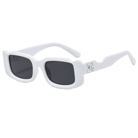Nouvelles Lunettes de Soleil Tendance 2024 en Métal Irrégulier en Forme de X avec Motifs Floraux et Points, Protection UV400, Marque Personnalisée