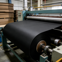 Papier cartonné noir mat 200GSM-350GSM utilisé pour les sacs d'emballage en papier, les boîtes en papier