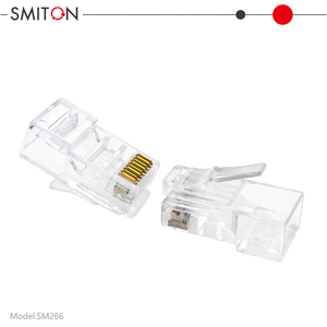 Connecteur <span class=keywords><strong>Rg45</strong></span> UTP Cat5e CAT6 RJ 45 <span class=keywords><strong>RJ45</strong></span> pour câble réseau solide toronné 8P8C plaqué or <span class=keywords><strong>RJ45</strong></span> Jack Plug Connecteur Ri45 - Product Image 5