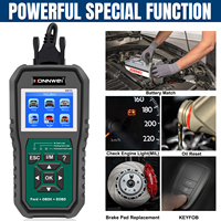 Todas las funciones OBD2 escáner motor ABS SRS SAS aceite EPB DPF TPMS reinicio lector de código herramienta de registro de batería para Ford