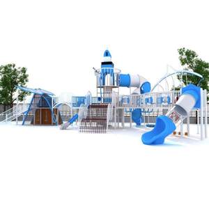 สวนสไลเดอร์กลางแจ้ง สถานที่สันทนาการสำหรับเด็ก สถานที่ชมวิว สไลเดอร์สแตนเลสขนาดใหญ่แบบไม่ใช้เครื่องยนต์ สวนสนุกชุมชน - Product Image 4