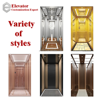 Ascensor Residencial de Estilo Moderno, 400 kg, 0.4 m/s, Puerta Automática, 3 Pisos, Elevador Pequeño para Casa