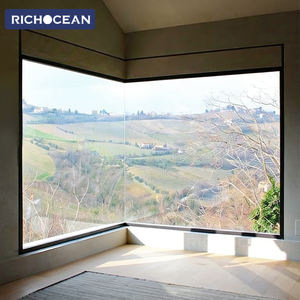 Fenêtre fixe panoramique en aluminium à double vitrage insonorisée, sur mesure, de la plinthe au plafond, par RICHOCEAN Factory - Product Image 4