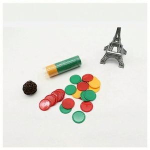 ชิปโป๊กเกอร์ PS ขายส่ง จำนวนมาก 500 ชิ้น ชิปเกมพลาสติกน้ำหนักเบา ไม่มีมูลค่า ไม่มีตัวเลข หลายสีให้เลือก - Product Image 1