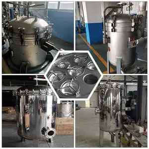 Factory Direct SS 304 316 Single Multi-Bag Filter Housing With Basket For Water Treatment Industrial Filtration Equipment