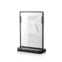 Uhoo 6262 T forme double face personnaliser pratique porte-affiche en acrylique A6 Table Menu Display Stand