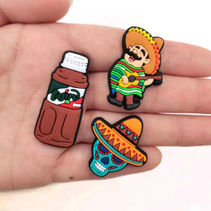2023 New Design Mexico Theme Rubber Charm Food DIY Detachable <strong>Shoes</strong> Accessories Cute Ornaments for <strong>Shoes</strong> Factory Wholesale - Product Image 3