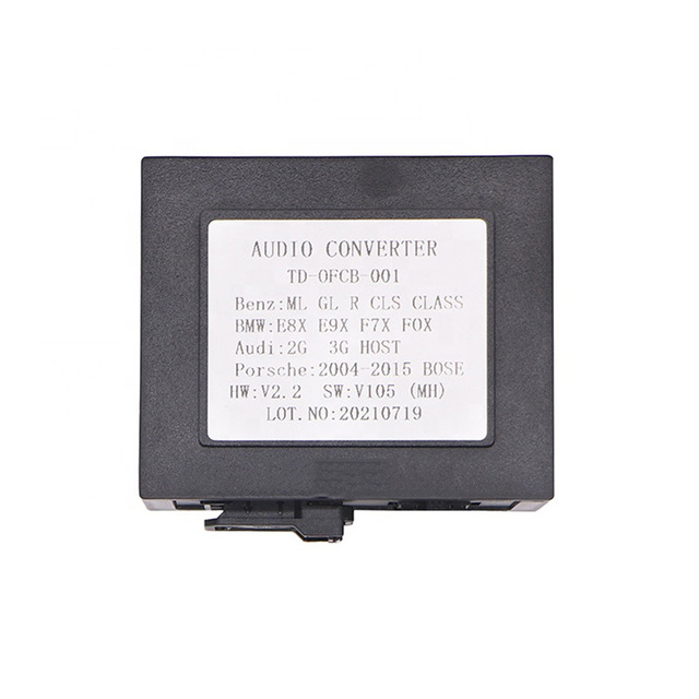 TOPSOURCE for Mercedes Benz/ML/GLR/SLK W164/W251 Car Radio Stereo Optical Fiber Decoder Box Amplifier Adapter D2B Digital Data