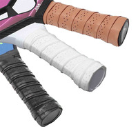 Accessoires de surpoignée de raquette de sport en cuir PU antidérapant personnalisés pour le pickleball, ruban de raquette, enveloppe de poignée de raquette