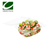 Boîtes à fruits en plastique Transparent de haute qualité, conteneur de légumes pour salade d'animaux de compagnie, emballage Durable