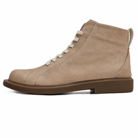 Bottes mi-mollet en cuir véritable pour hommes, style coréen, bottines tendance avec fermeture éclair pour l'hiver et l'automne