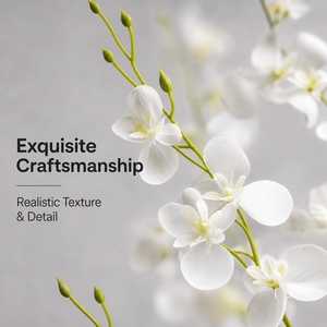 Orquídeas Artificiales de 80cm, Orquídeas Mariposa de Seda con Tacto Real, Venta al por Mayor para Decoración de Bodas, OEM/ODM - Product Image 1